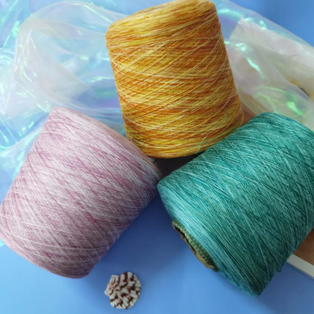 250g Space dye Mercerized cotton thread summer style sewing thread yarn for knitting cotton yarn for crochet silk yarn ZL4