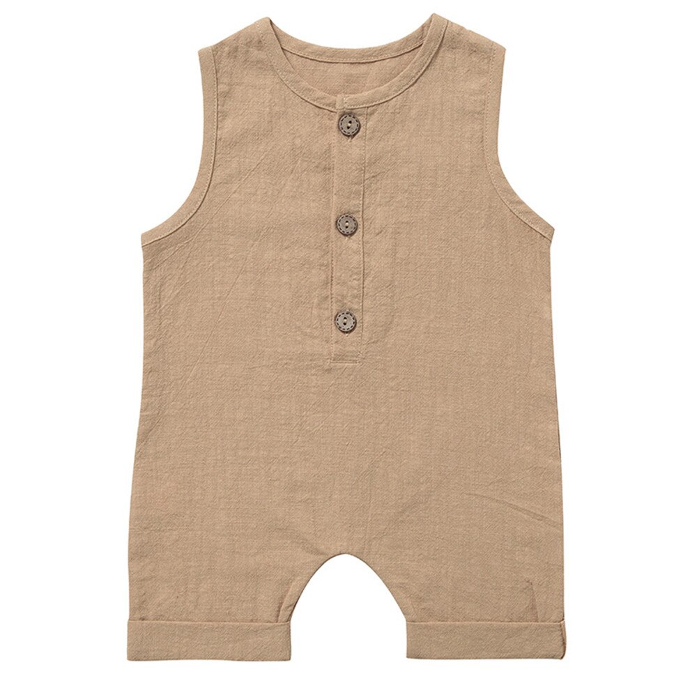 Zafille babykleidung für jungen, sommerkleidung für freundlicher und kleinkinder, strampler, ärmellose schlafanzüge, leinen-babyoutfits, #39: B / 3-6m