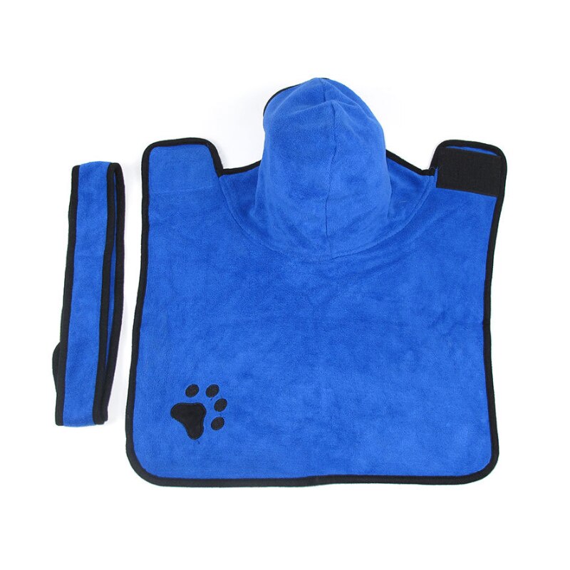 Superabsorberende kjæledyrbadekåpe 400g supertykk mikrofiber superabsorberende er en altomfattende badekåpe for hundekatt