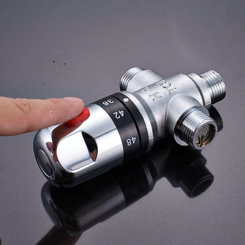 Brass Control the Mixing Water Temperature Thermostatic Mixing Valve