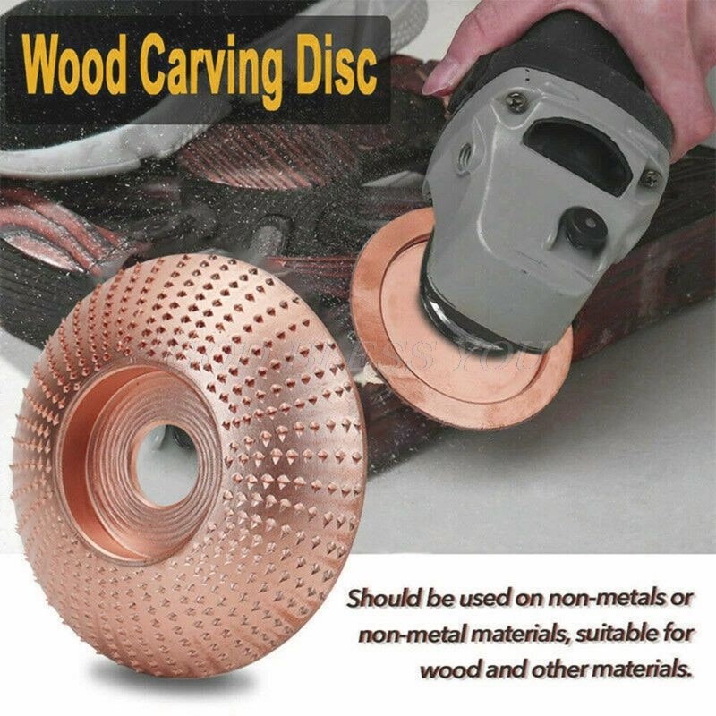 Woodworking Angle Grinder Disc Tool Grinding Wheel Carbide Wood Sanding Carving