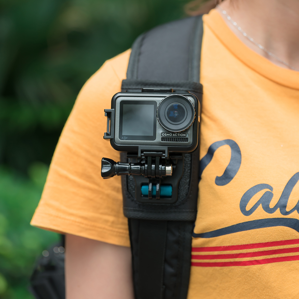 TELESIN Verticale Horizontale Frame Case met Koud Schoen Snelsluiting Behuizing Bracket Mount voor DJI Osmo Action Accessoires