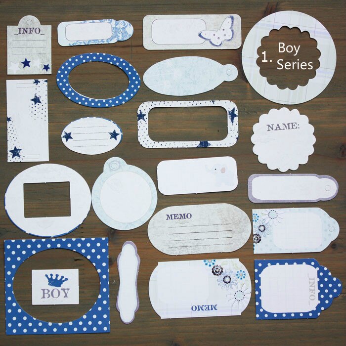 YPP CRAFT 21pcs Colorful Cardstock Die Cuts for Scrapbooking Happy Planner/Card Making/Journaling Project DIY: boy series