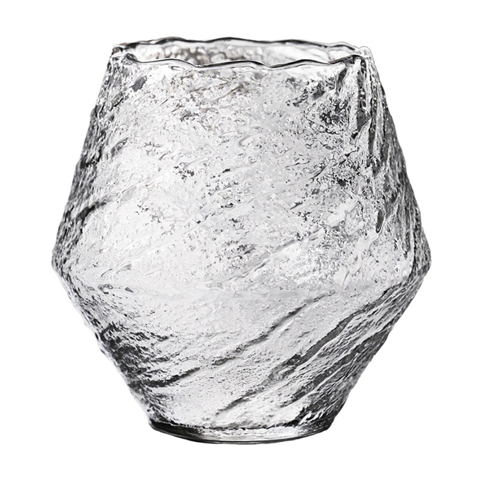 Japanese Handmade Hammered Whiskey Glass Heat-resistant Juice Cup Liquor Whisky Crystal Wine Glass: Default Title
