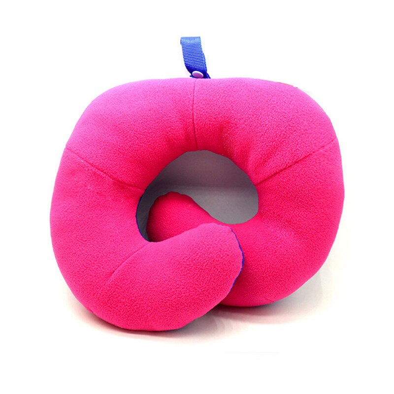 U Shape Memory Foam Reizen Auto Hals Kussens Gemak Vermoeidheid Kussen Zwart Rose Rood En Grijs Kleur Hoofdsteun Voor Auto kantoor Kussen: Rose Baolan