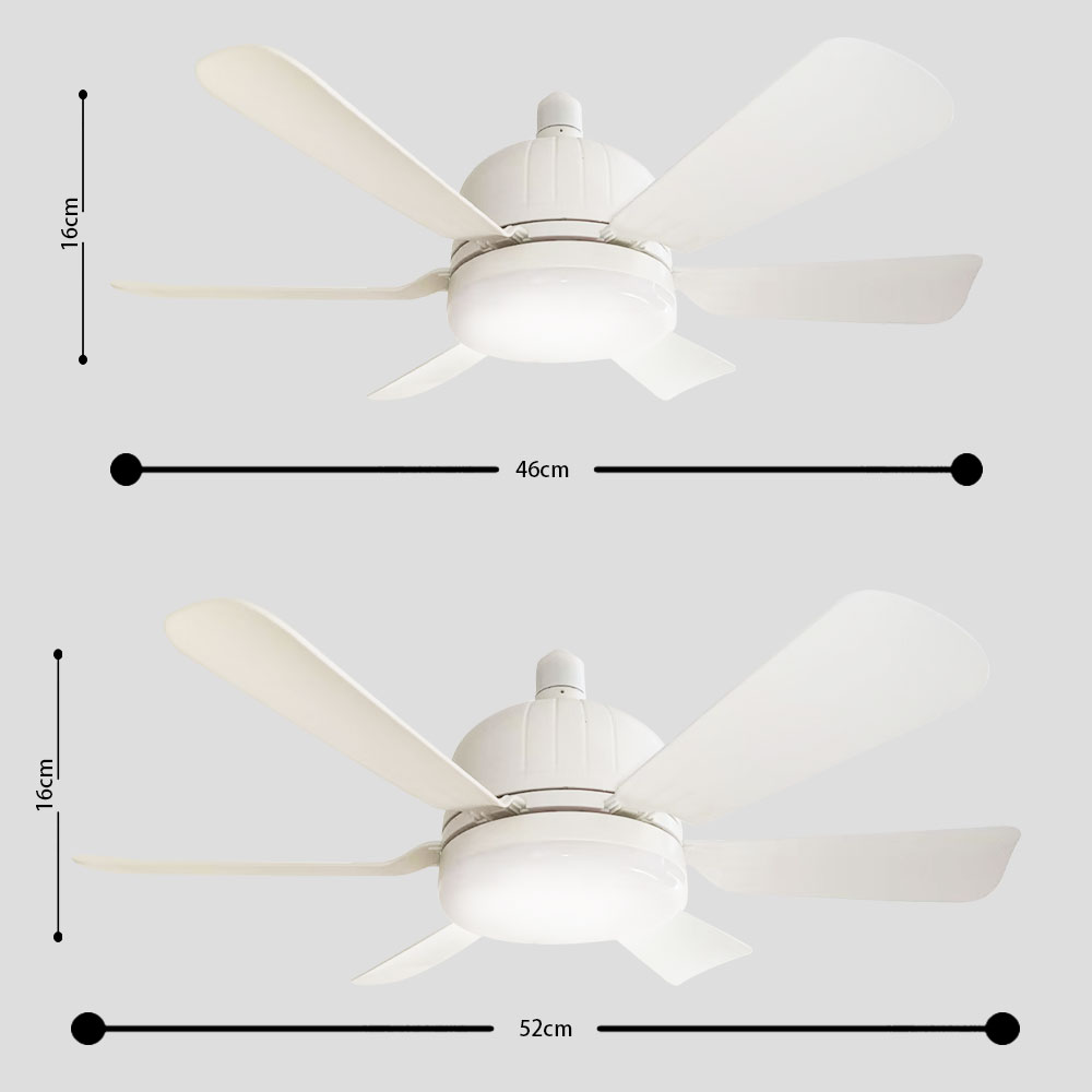 Ventilador de teto RGB LED 40W E27 com controle remoto para escurecimento, adequado para sala de estar, estudo, uso doméstico, 85-265V