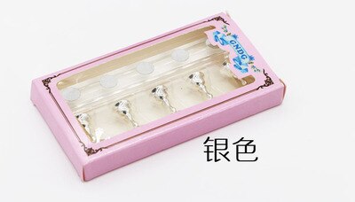 Nagelhouder oefentraining schaakstukken oefenbeugel plaatondersteuning magnetische basis magneet display frame doe-het-zelf manicure gereedschap: Zilver