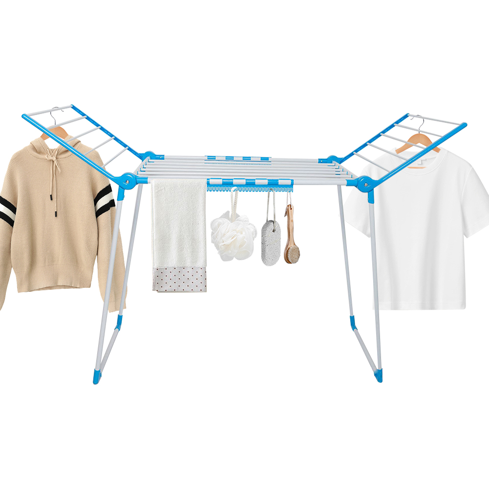 Tendedero de ropa multifunción, tendedero de ropa a prueba de viento, tendedero de ropa, soportes para secar ropa