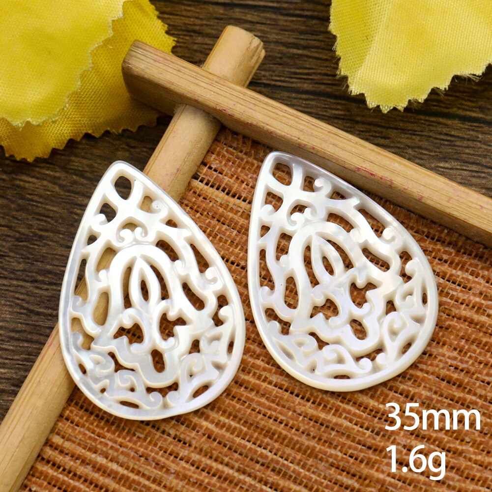 Real Shell Flower of Life Charms Mother of Pearl Water Fatima Hand Pendant Necklace Earring Flat Back DIY Jewelry Accessory
