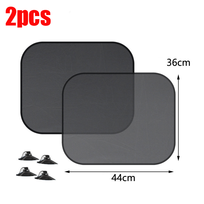 1/5 Stuks Auto Raam Zonnescherm Cover Zon Uv Bescherming Auto Voor Achter Zwart Gordijn Zijde Glas Mesh Zonneschermen Accessoires: Donkergrijs