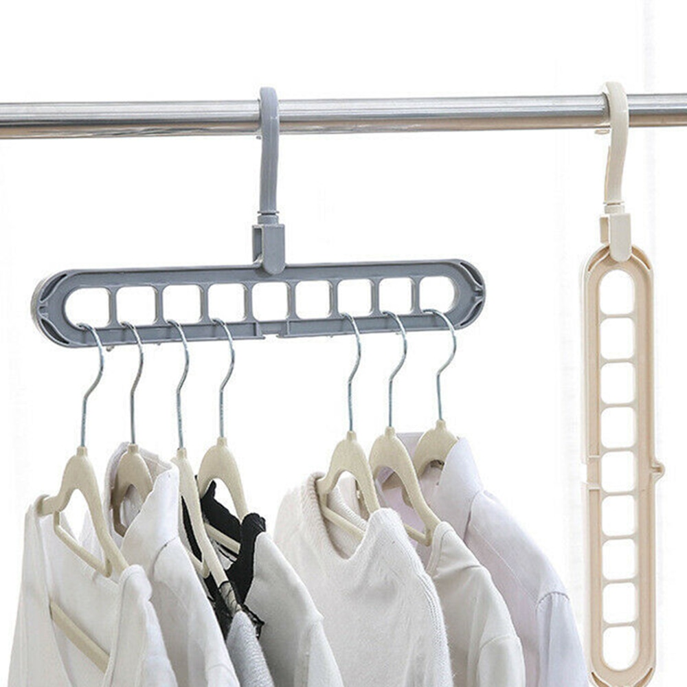 Multi-function Plastic Scarf Clothes Hangers Clothes Drying Rack Multi Port Support Circle Clothes Hanger Storage Racks
