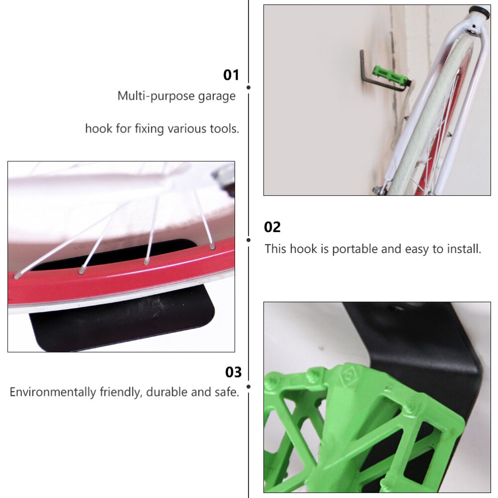 Bike Wall Mount Horizontal Indoor Storage Rack Bike Hanger Storage Hook