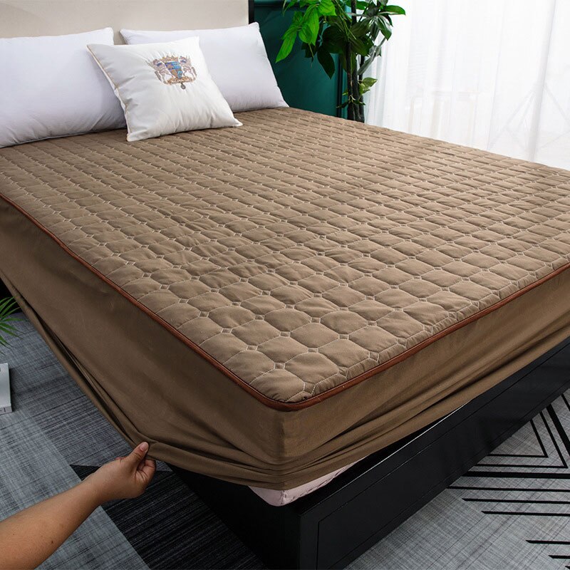 Wasserdichte Bett Matratzen Abdeckung Waschbar Bett Abdeckung Mehrfarbig Verdickt Wasserdichte Matratze Schutz Flache Matratze Abdeckung: E / 150x200cm