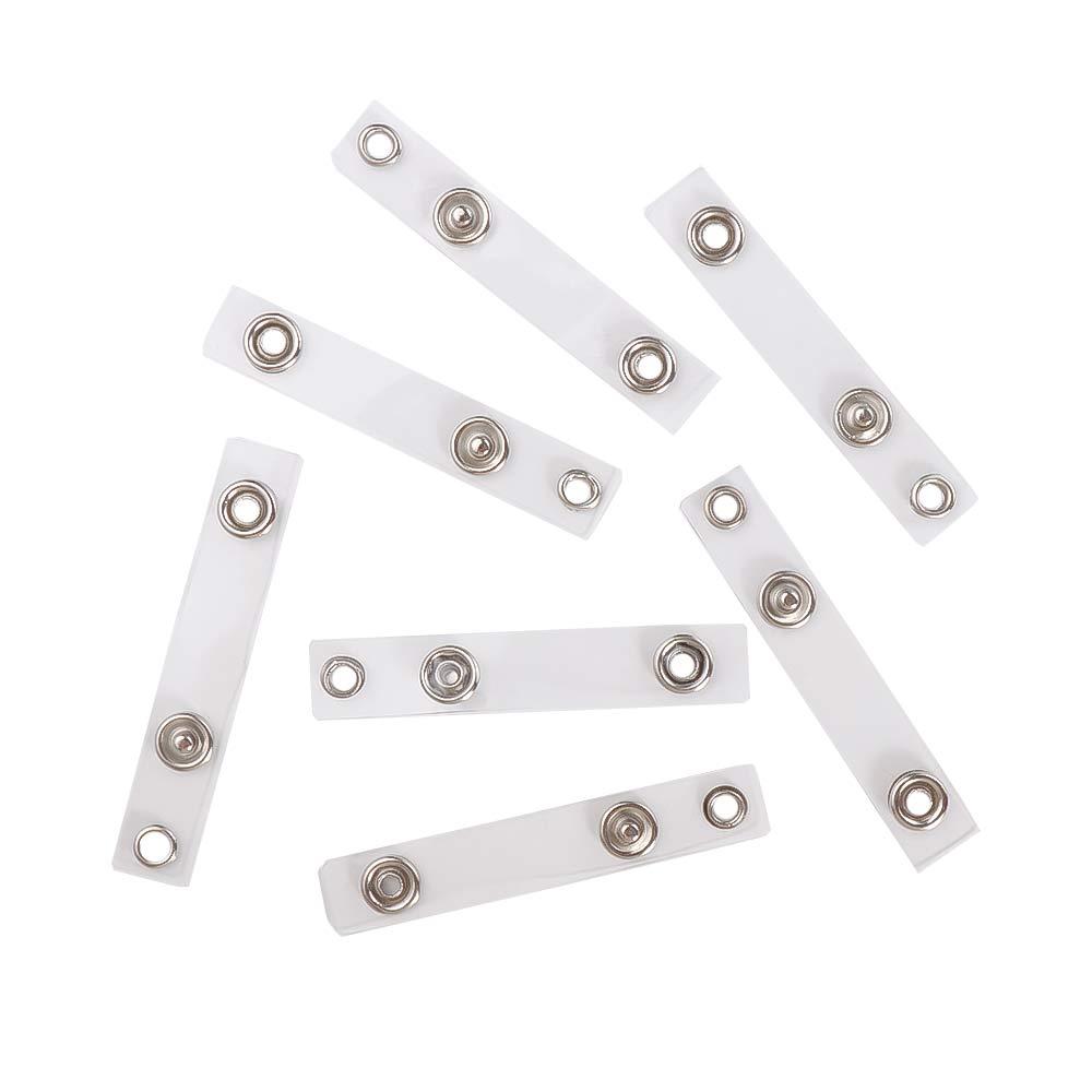Holder Accessories 10 Pieces Badge Holder PVC Clear Card Holder Buckle ID Card Holder Name Card Keychains Card Holder Lanyard