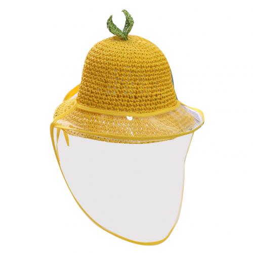 Multifunktion barn anti-spott anti-damm heltäckande sköld flätad hink hatt skyddslock resistent mot virus hatt mask