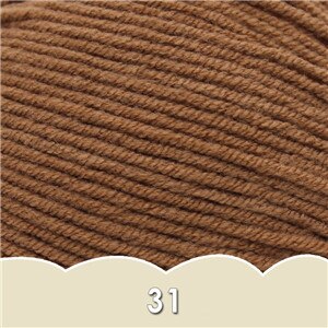 1 bal x 50g DK Baby Wol Garen 4ply Gekamd melk katoen hand breien Haak Garen: 31