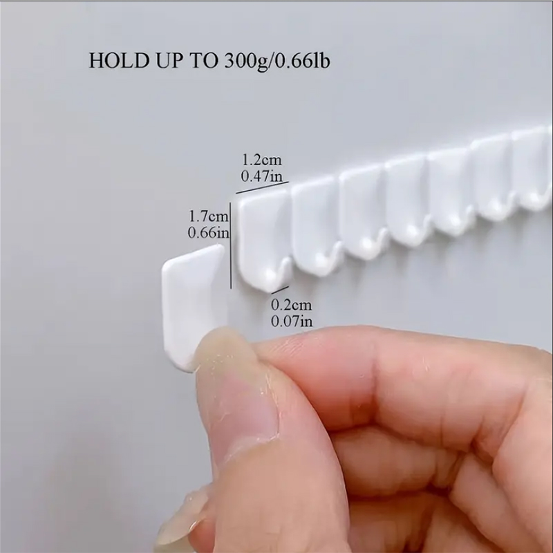 9Pcs/Set Adhesive Paste Wall Hanger Storage Jewelry Display Jewelry Hooks Holder Storage Organizer Earring Ring Necklace Hanger