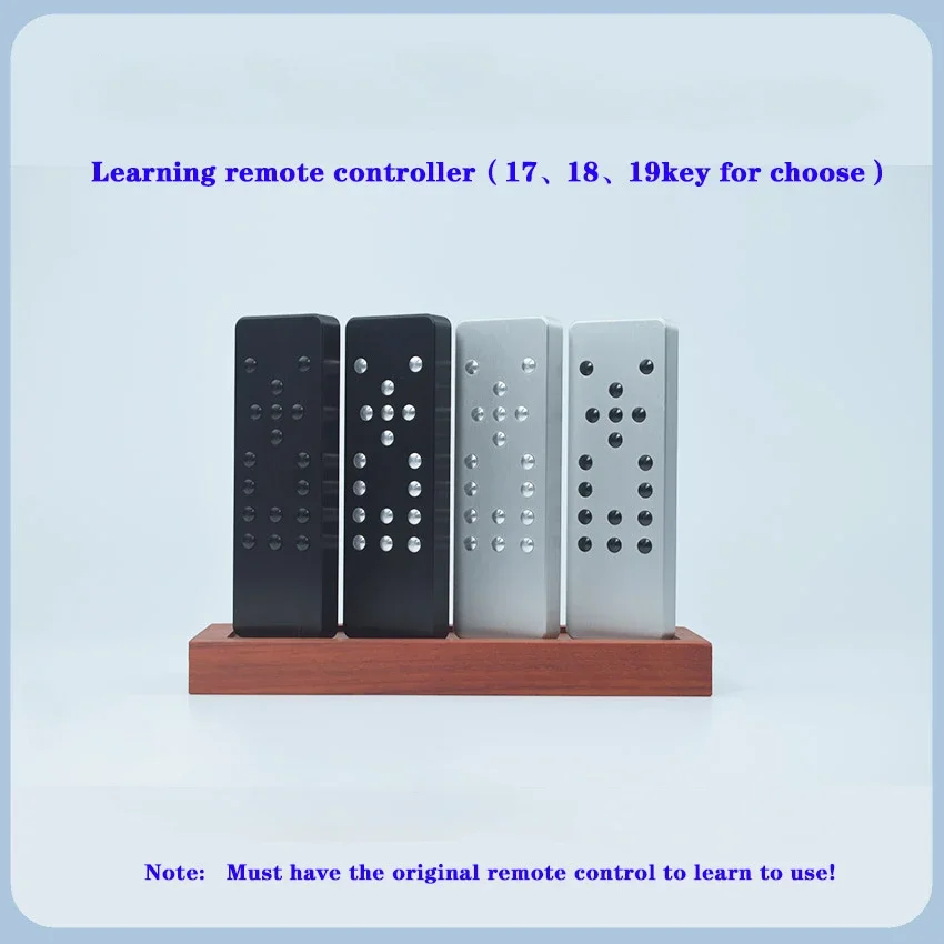 Aluminum Alloy Universal Learning Infrared Remote Control for DAC Amplifier CD DVD TV Set-top Box