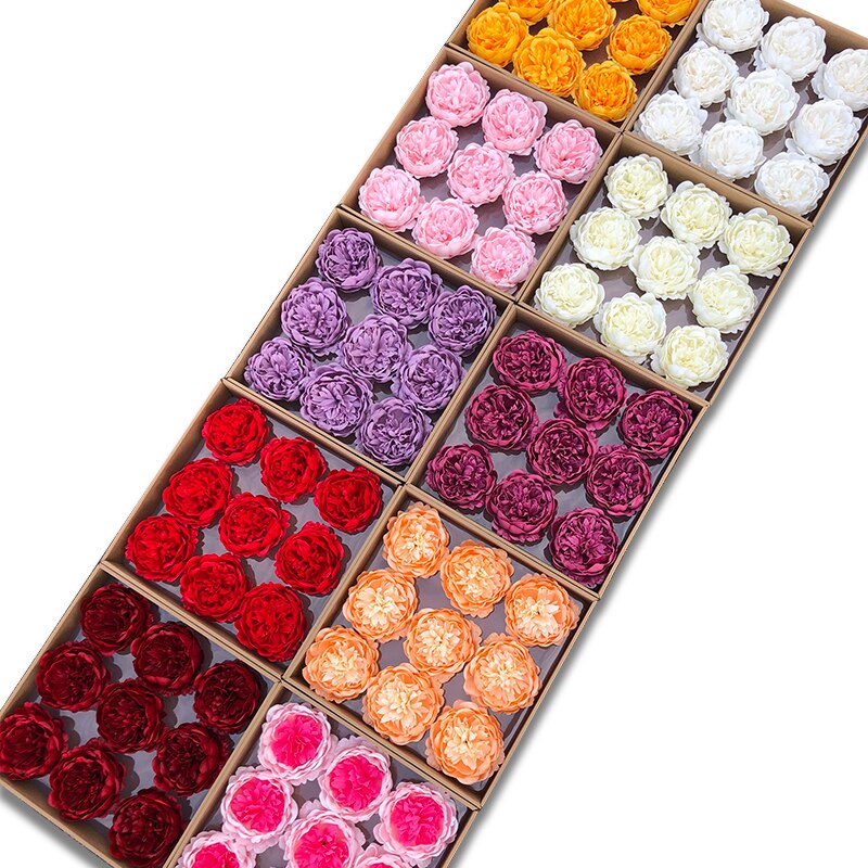 8cm pas cher nouvelle grande pivoine têtes beauté Rose mariage Bouquet décor à la maison savon à la main fleurs Art