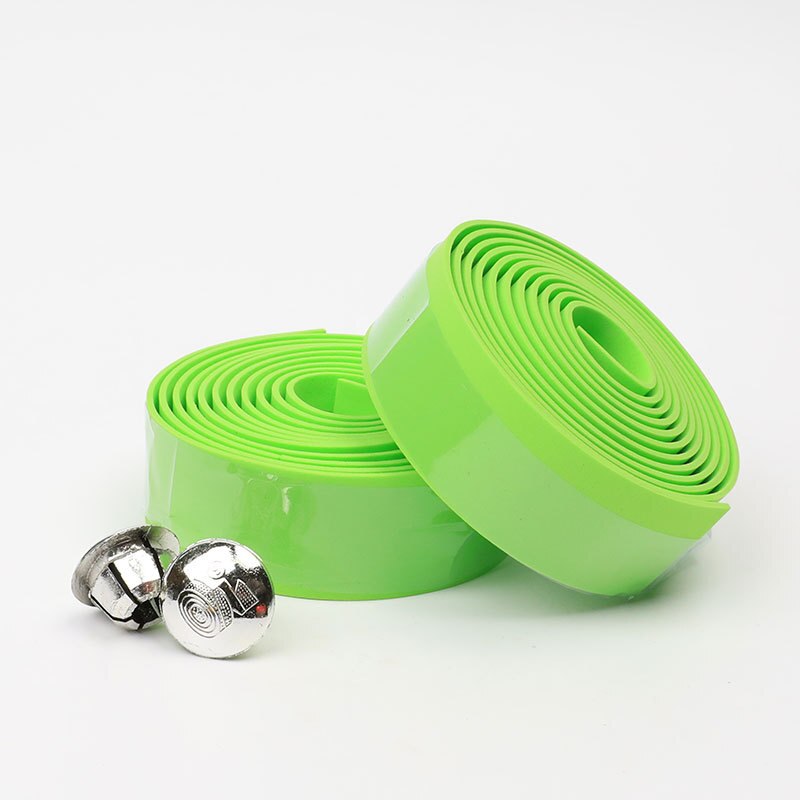 1 Paar Kleurrijke Fietsstuur Tape Weg Mountainbike Antislip Spons Riem Tape Handbar Bescherming Cover Fietsen Accessoires: Green