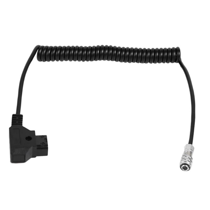 4K to D-tap Power Cable for BMPCC Blackmagic Pocket Cinema Camera Battery 12-17V Coiled Spiral Power Cable Dtap to Weip for BMPC