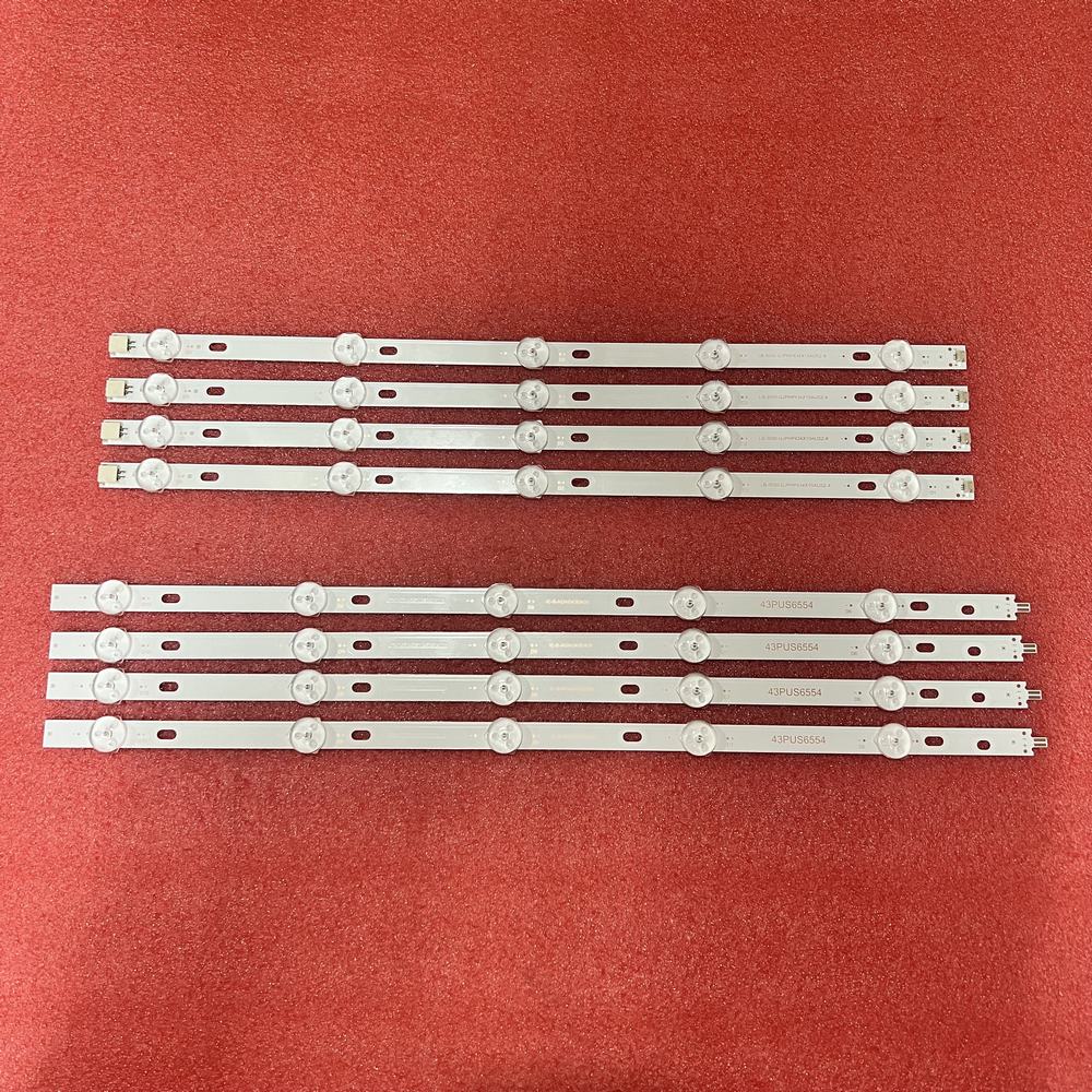 Led-baggrundsbelysningsstrimmel 10 led til 43 pus 6554 43 pus 6504 43 pus 7555 43 pus 7505 43 pus 6754 43 pus 7304