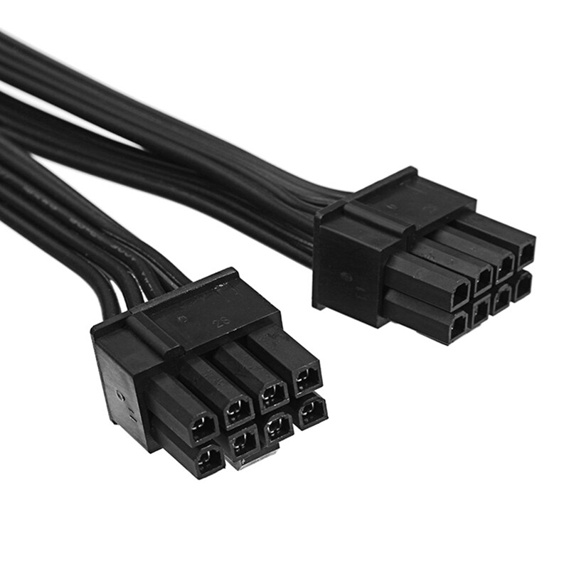 10Pcs 20cm Graphics Card 8 Pin Female to 2X8P(6+2)Pin Extention Power Cable Male PCIe Express 4 Lines Cable Connector