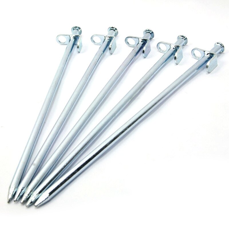 Outdoor tent spikes mountaineering camping bold steel hardware awning beach snow nails 30CM silver