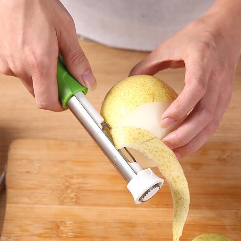 Roestvrijstalen kernverwijderaar, fruitappel- en perenboor, eenvoudig te draaien keukengereedschap, appelsnijder, keukengereedschap, verwijder de kern