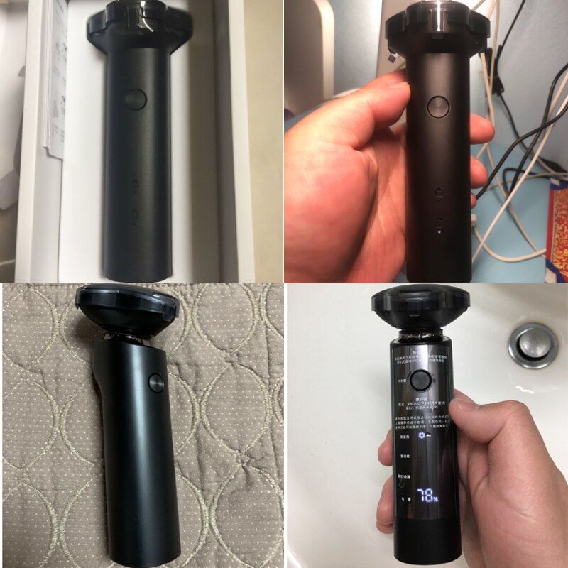 Xiaomi elektrisch scheerapparaat, elektrisch scheerapparaat, baardtrimmer voor heren, oplaadbaar, afwasbaar, 3d koppen, dubbele messen, mijia scheerapparaat 4