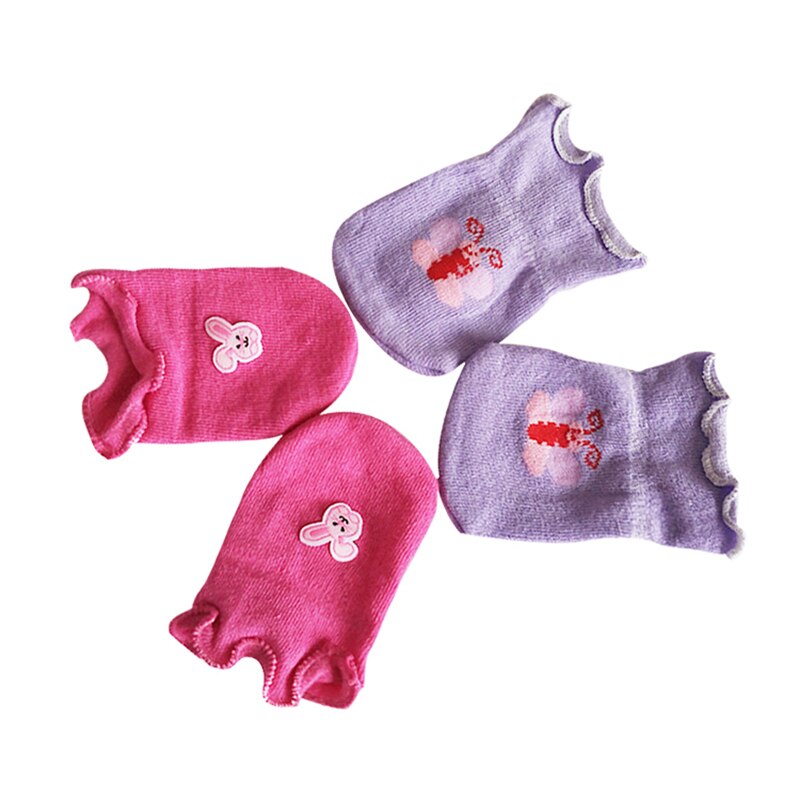 Redkite 2 Pairs Baby Socks Girls Boys Cute Cartoon Cotton Packing