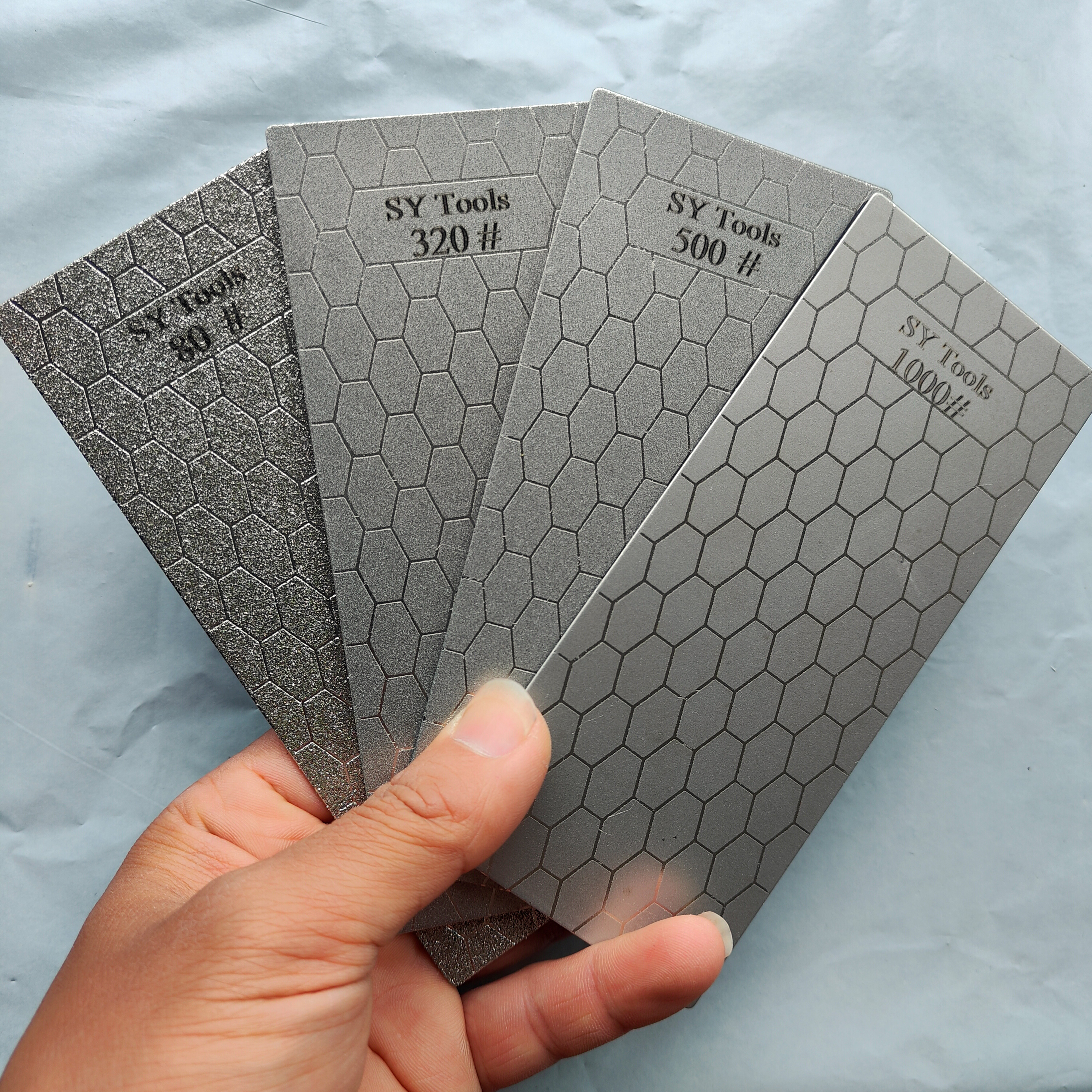 Juegos de piedras de afilar de diamante, sistema de afilado de cuchillos de diamante, herramientas de cuchillos de cocina para exteriores, piedra de afilar