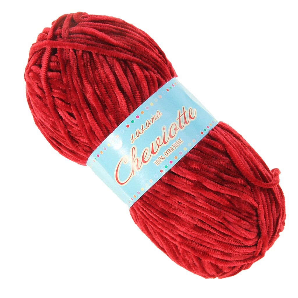 Chenille Yarn - 130Yards - Super Soft Knitting Yarn - Chunky Baby Wool- Sewing Crafts: 2634 as described