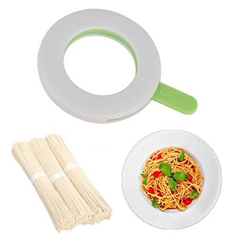 Limitador de Pasta de espagueti, medidor de fideos, herramientas de medición de Pasta, 4 escalas, controlador de porciones circulares, herramienta ajustable: Default Title