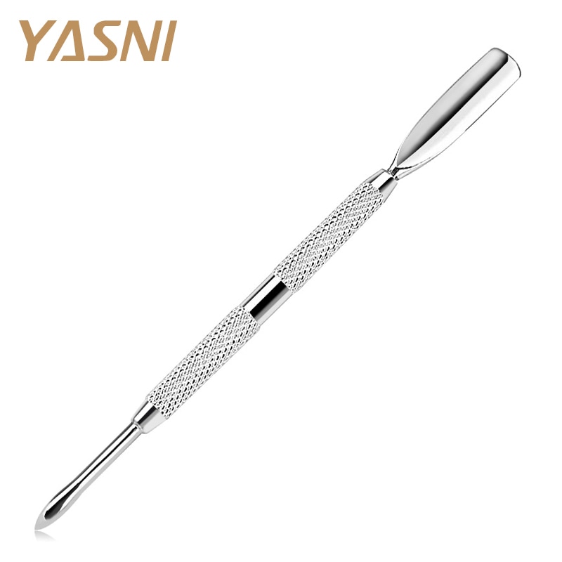1 STKS Nail File Cuticle Lepel Remover Manicure Trimmer Bokkenpootje Rvs Nail Gereedschap NT94