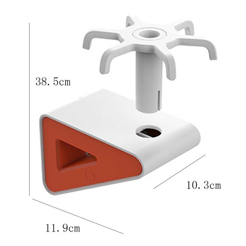 Kitchen Paper Holder Rack Roll Holder Hanger Spatula For Kitchenware Towel Rack Tissue Shelf Organizer: White Orange