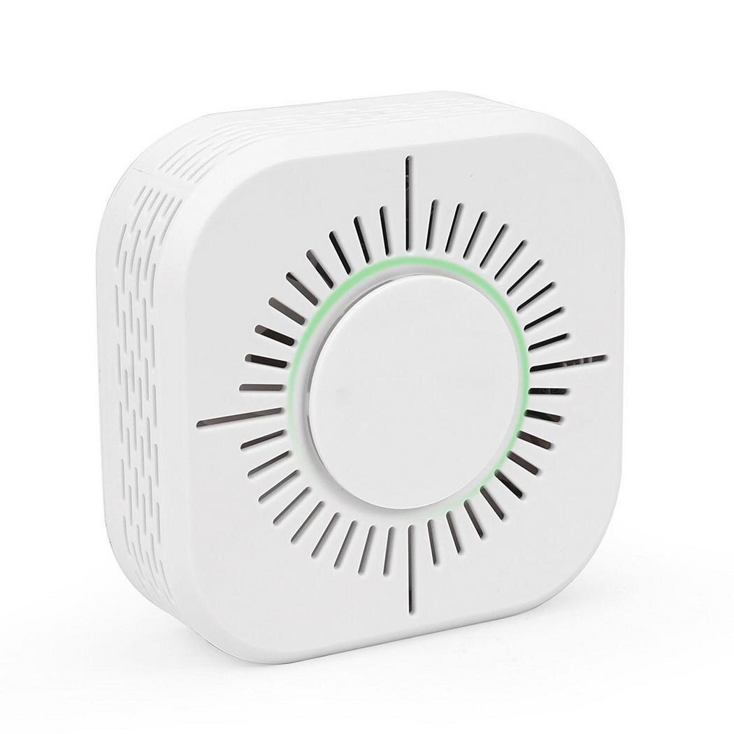 Wireless Independent Smoke Detector Smoke Fire 60 Square Meters 10uA White User Manual 95%RH 6m 85dB Alarm