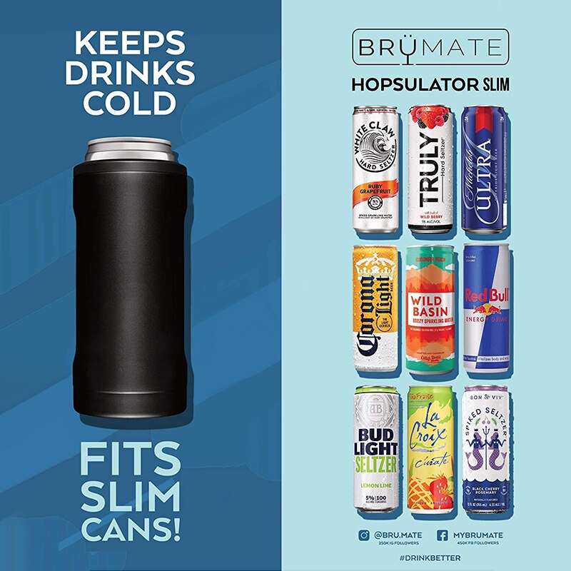 12oz Vacuum Beer Thermos Double Wall Outdoor Cold-Keeping Juice Cola Cans Bottle 304 Stainless Steel Beer Cooler Cups
