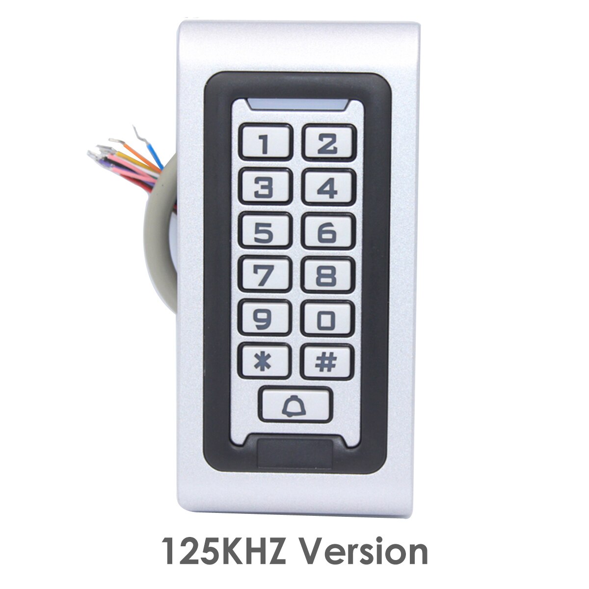 Backlight RFID Standalone Door Access Control Reader Keypad 1000 Users 125KHz 13.56MHZ Card door opener IP65 Waterproof with WG: 125KHZ Version