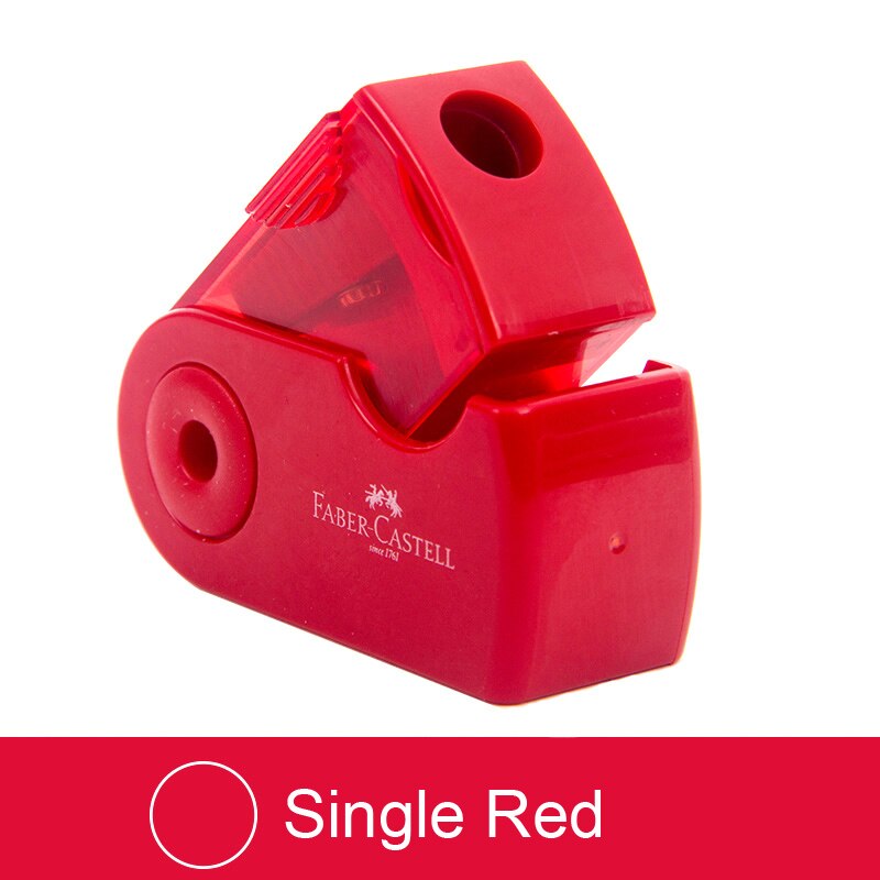 Push Pull Pencil Sharpener Double &amp; Single Hole Multifunctional Student School Office Stationery Mechanical Sharpeners: Single Red