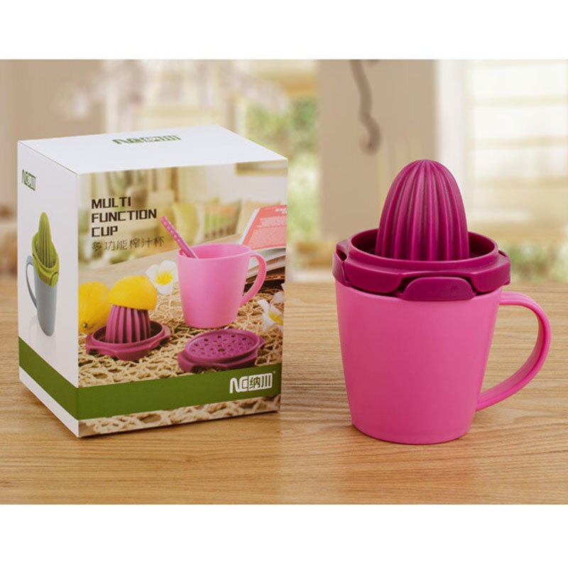 Safety Multifunction Mini Lemon Juice Cup Grinding DIY Tools For Kids Make Orange Juicer Manual Fruit Drink Cup As