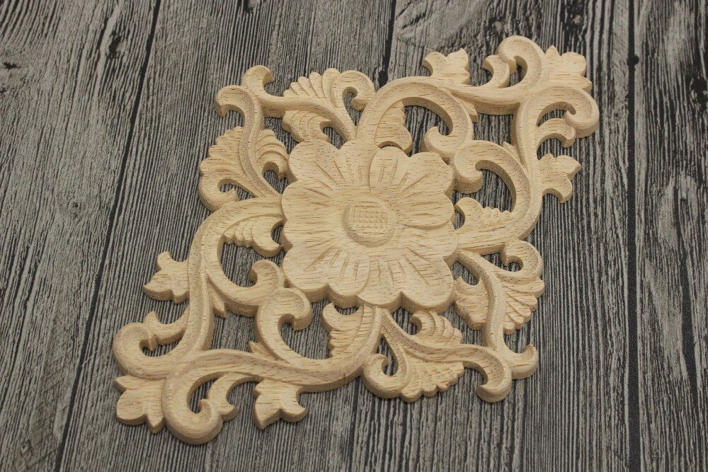 DIY Scrapbooking Corner Protectors Arts Crafts Household Adornment Exquisite Precision Carving Wood Hollow Bead Crafts