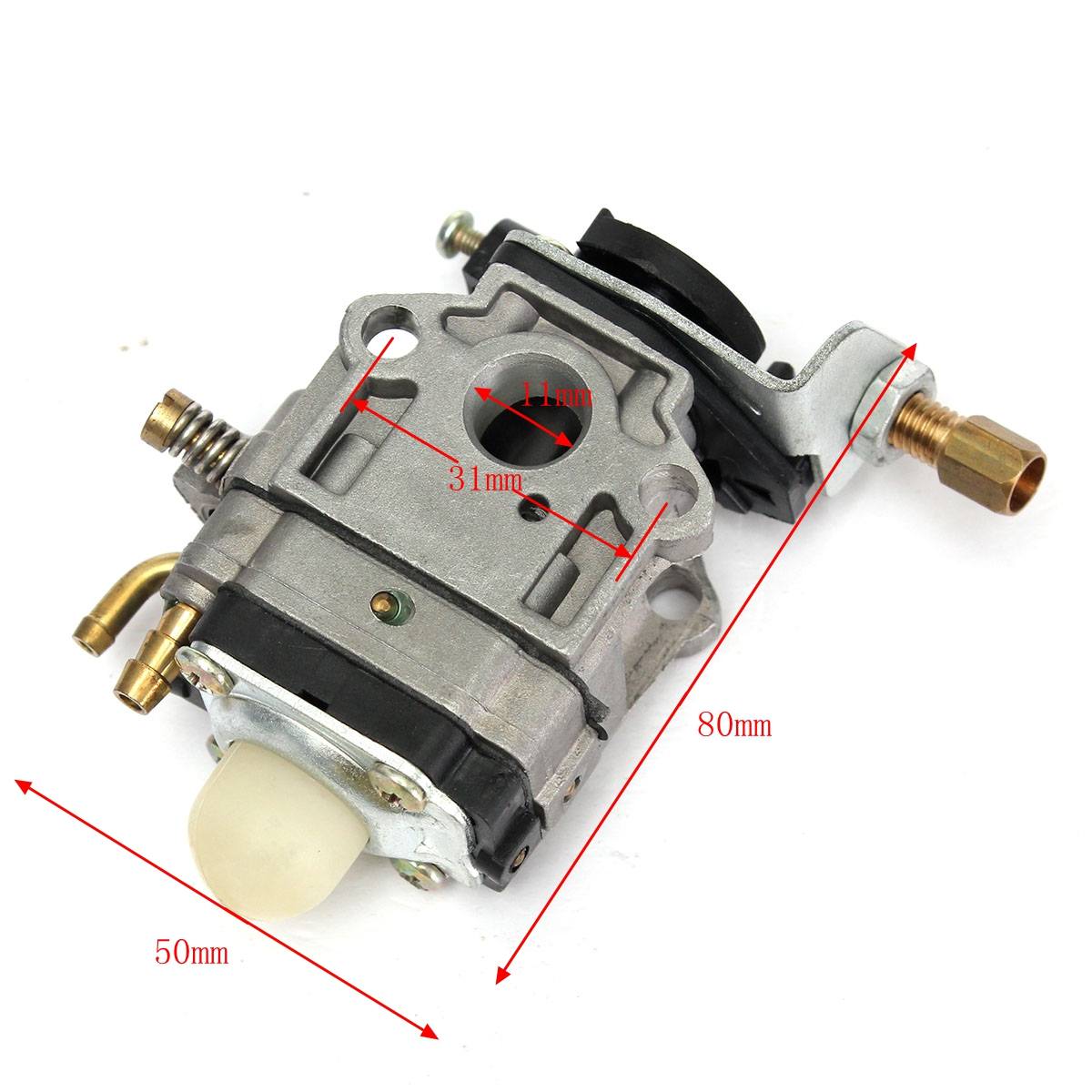 1/2/4Pcs 43cc 47cc 49cc 50cc Strimmer Carburetor 10mm Carb w/ Gasket For SRM 260S 261S 261SB PPT PAS 260 261 BC4401DW Trimmer