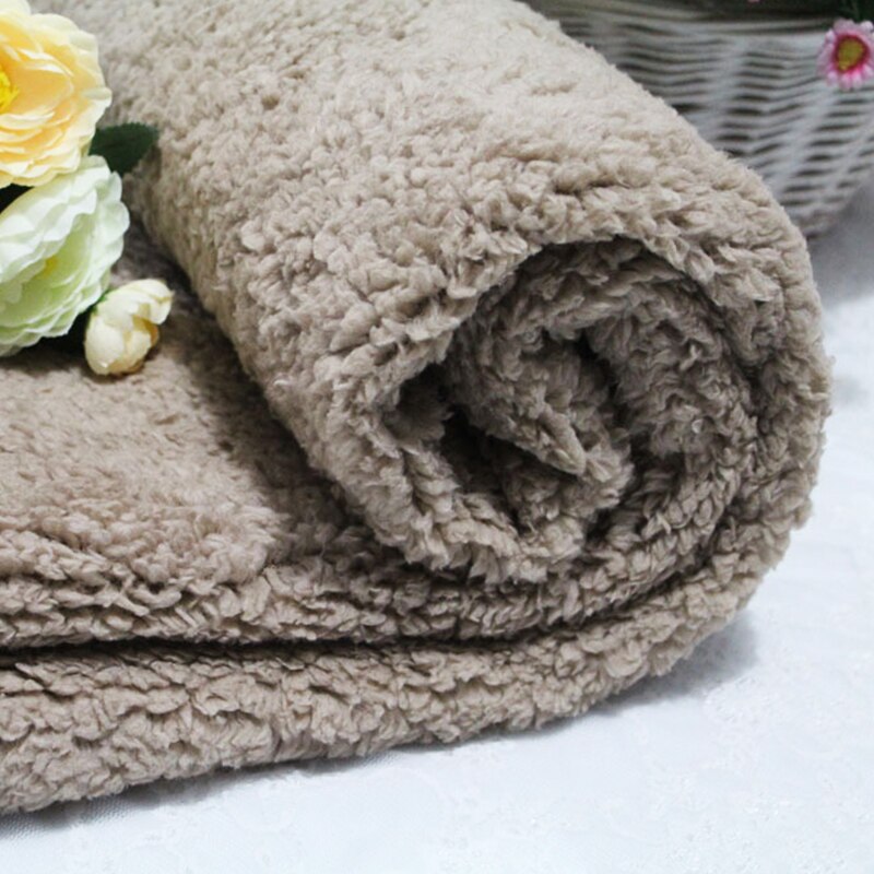 100 brede katoenen fluwelen pluche stof zachte warme poppenhuisdierkleding handschoenvoering verdikte lamswol stof doe-het-zelf naaien: 08