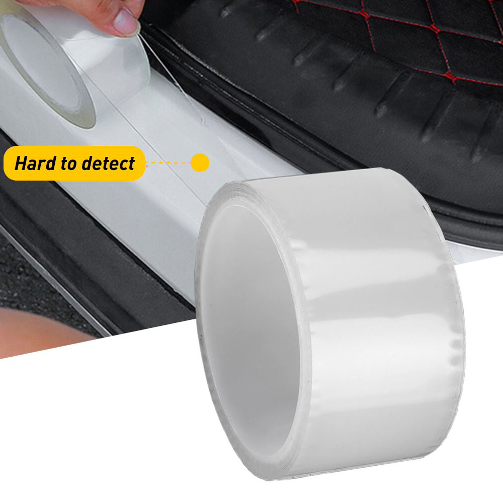 Car Door Sill Protector Strips Carbon Fiber Bumper Sticker for Toyota Corolla Avensis Yaris Rav4 Auris Hilux Prius Prado Camry