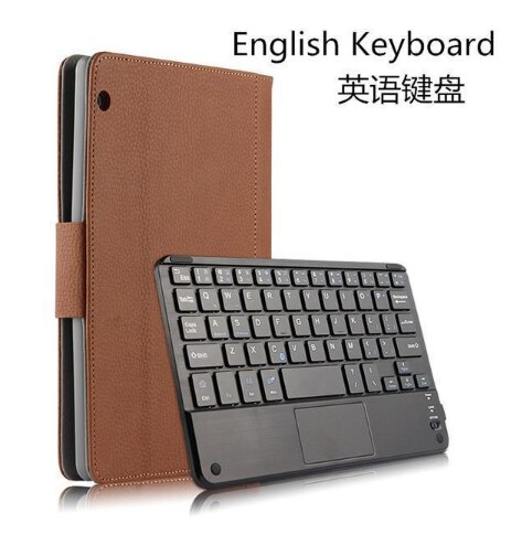 Flip Case Voor Huawei Matepad T10s 10.1 AGS3-L09 W09 Tablet Magnetische Wireless Bluetooth Keyboard Protector Cover Case Muis: brown