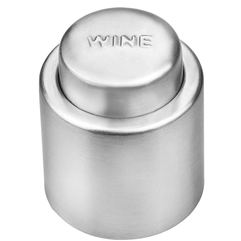 Wine Bottle Stopper Stainless Steel Fresh Keeping Champagne Sealer Resealable Leak-Proof Cap Champagne Stopper Red Wine Stopper: 1