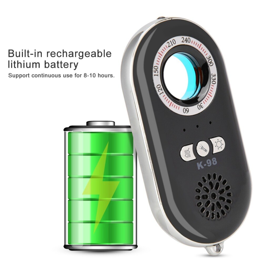 Multifunction Signal Detector Anti Candid Signal Tracker LED Alarm Vibration Detection Function