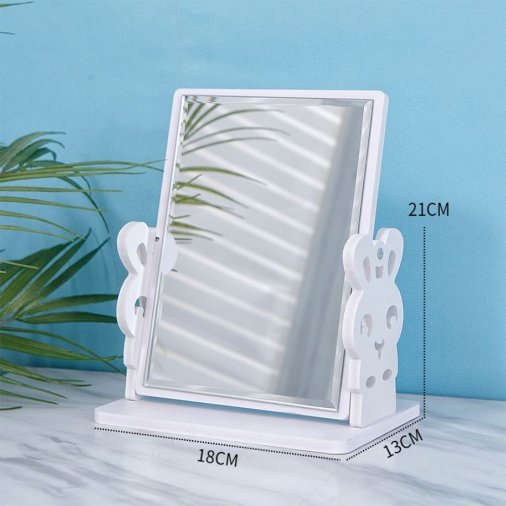 Table Mirror Storage Makeup table Mirror with Drawer Dressing Table Mirrors for Bedroom Beauty Cosmetic Mirror Jewelry Mirrors: B