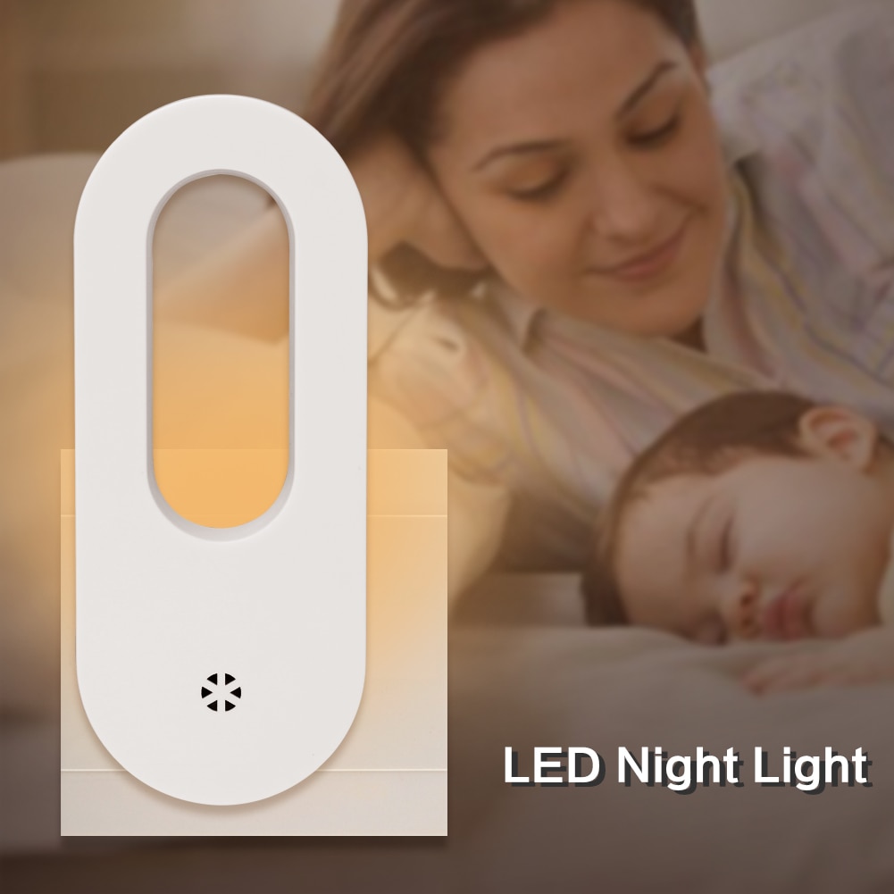 Coquimbo Plug-in LED Night Light Lamp Met Schemeringsdimmer Sensor US/EU Plug Warme Verlichting Auto sensing LED Verlichting Voor Gang